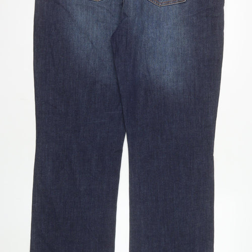Forum Men's Blue Straight Leg Stretch Denim Jeans Size 48 Regular Fit