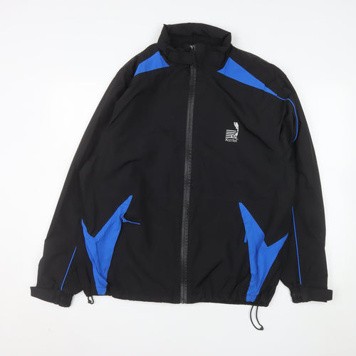 Kartel Men’s Black Blue Windbreaker Jacket L Regular Lightweight
