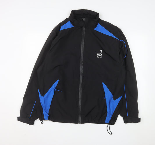 Kartel Men’s Black Blue Windbreaker Jacket L Regular Lightweight