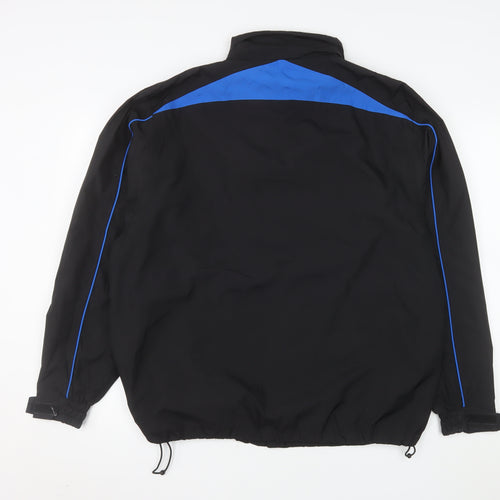Kartel Men’s Black Blue Windbreaker Jacket L Regular Lightweight