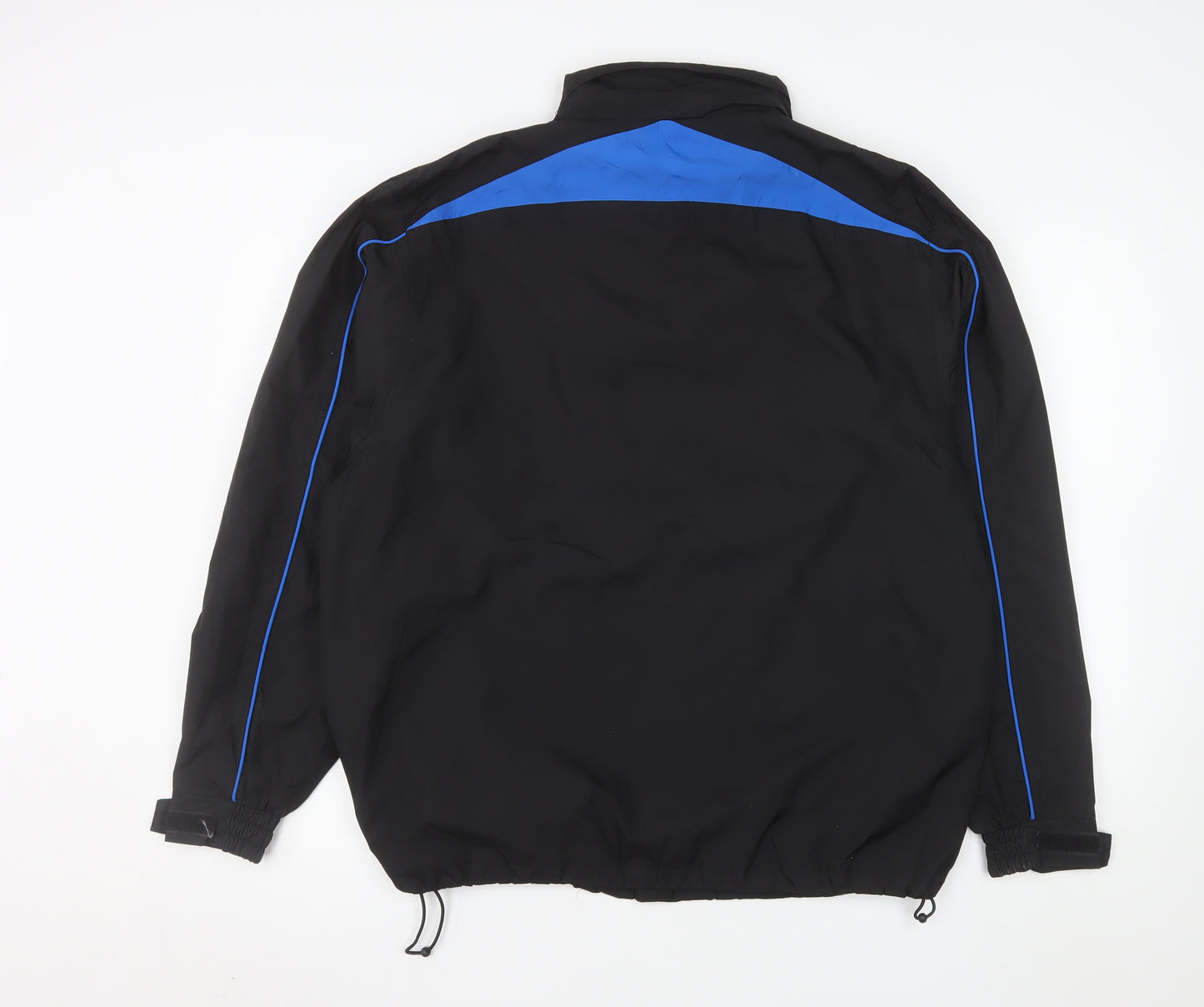 Kartel Men’s Black Blue Windbreaker Jacket L Regular Lightweight