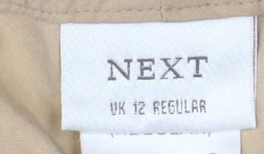 Next Women’s Beige Silk Cargo Trousers UK 12 Regular