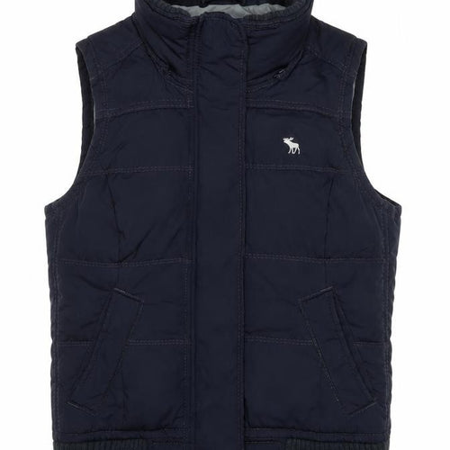 Abercrombie & Fitch Women's Blue Puffer Waistcoat M