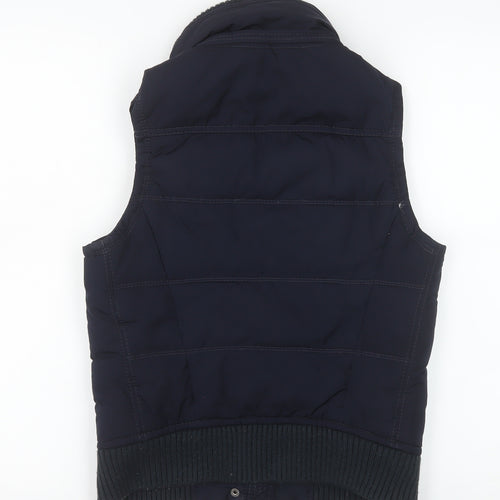 Abercrombie & Fitch Women's Blue Puffer Waistcoat M