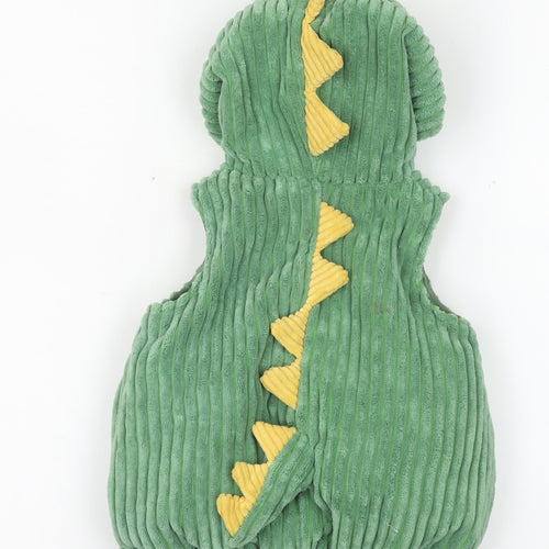 Going Wild Unisex Baby Green Dinosaur Hooded Waistcoat 9-12 Months Polyester Lined