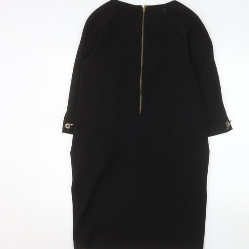 Peruzzi Women's Black Knee Length Sheath Dress Size 10
