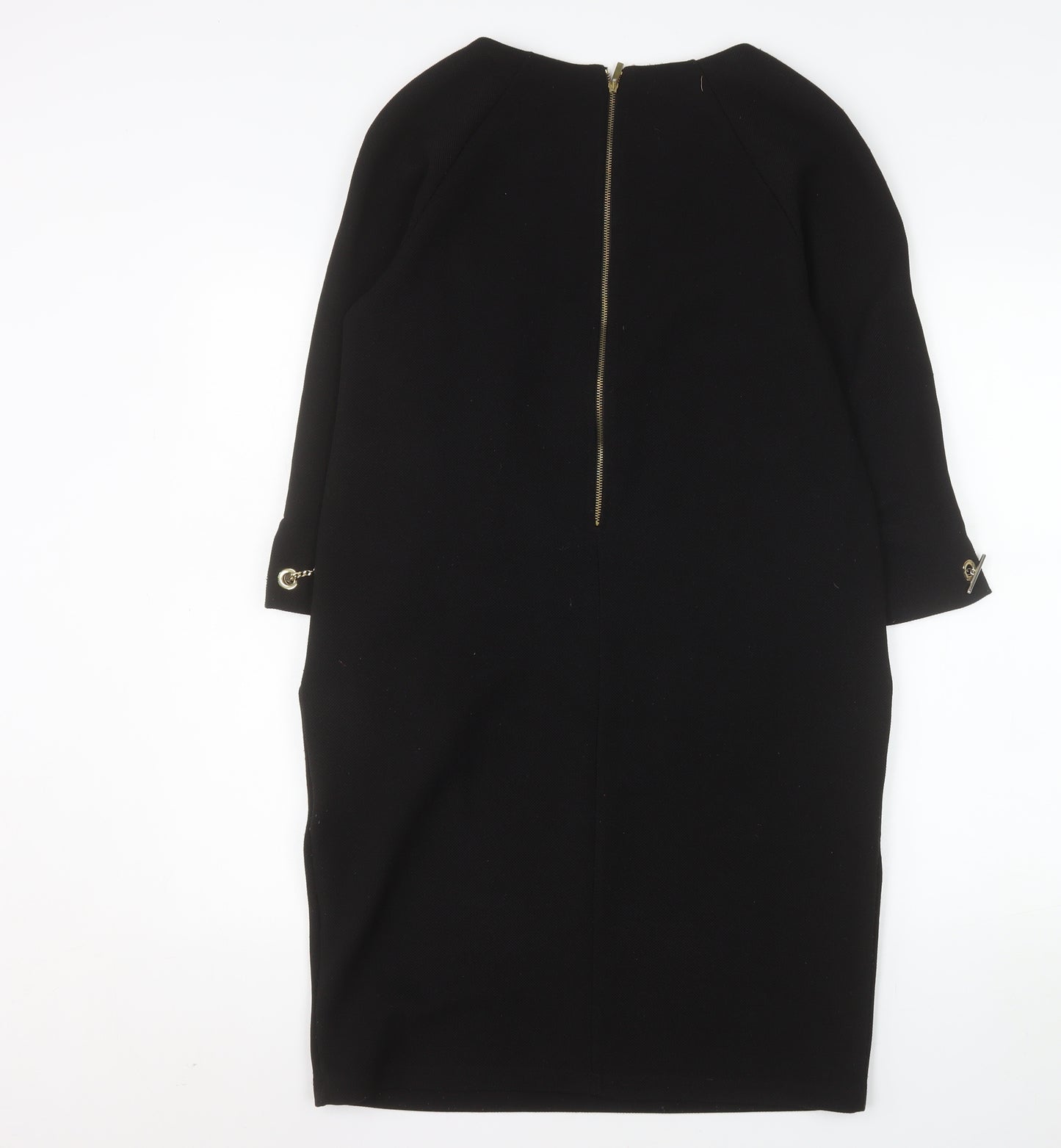 Peruzzi Women's Black Knee Length Sheath Dress Size 10