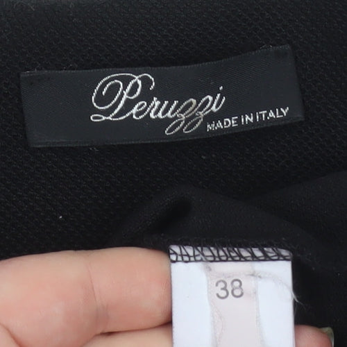 Peruzzi Women's Black Knee Length Sheath Dress Size 10