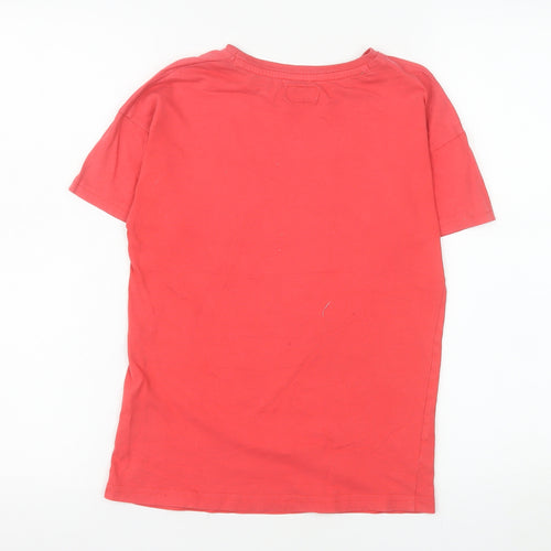 Nukutavake Boys Red Street Graphic T-Shirt Size 10 Years