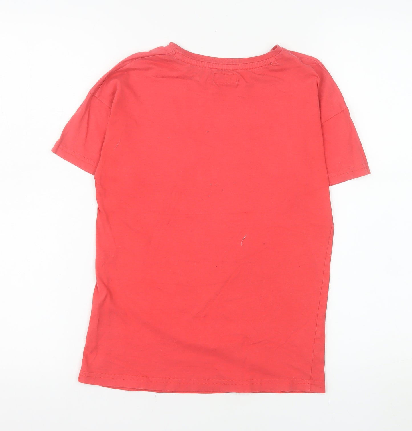 Nukutavake Boys Red Street Graphic T-Shirt Size 10 Years