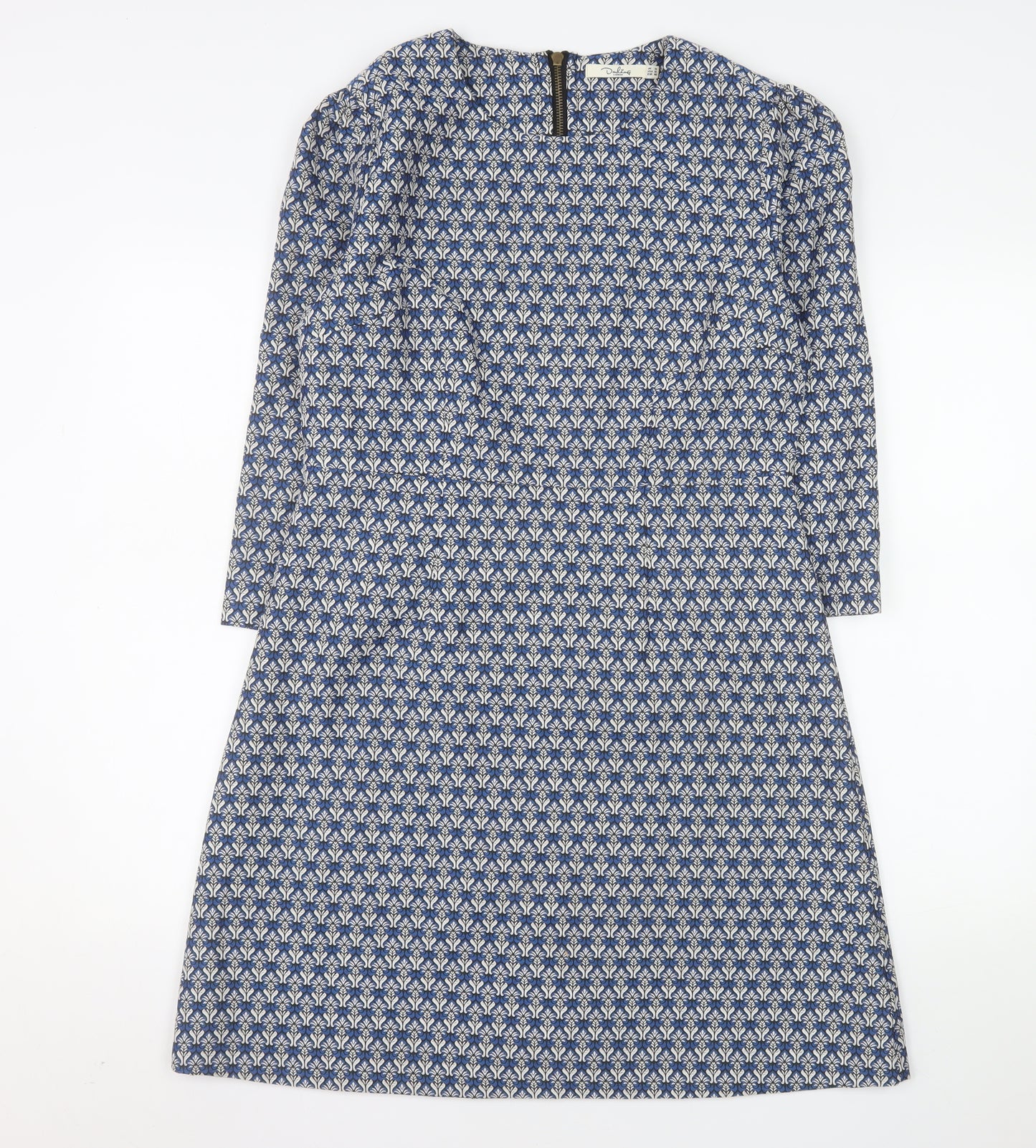 Darling London Women’s Blue Geometric Shift Dress Size 14