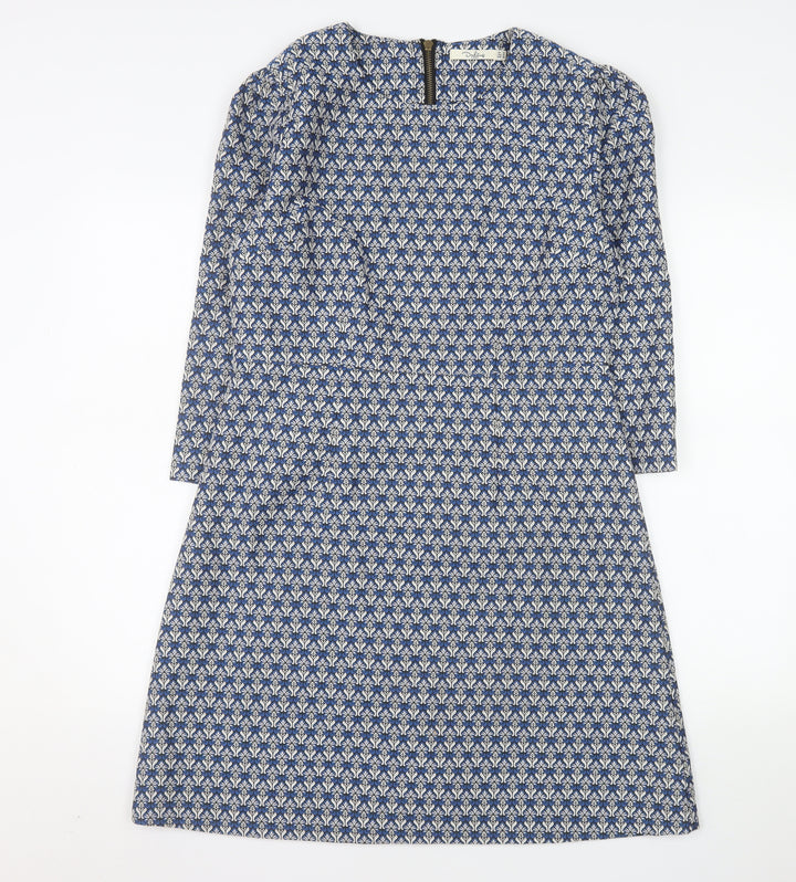Darling London Women’s Blue Geometric Shift Dress Size 14
