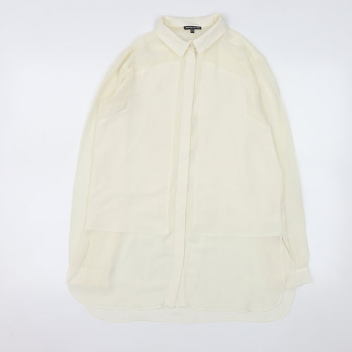 Warehouse Women’s Ivory Long Sleeve Tunic Blouse Size 10