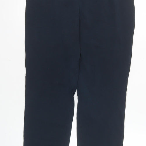 Marks and Spencer Women’s Blue Size 12 Slim Fit Stretch Trousers