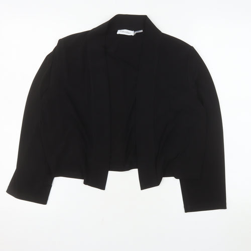 Calvin Klein Women's Black XL Cropped Blazer Jacket