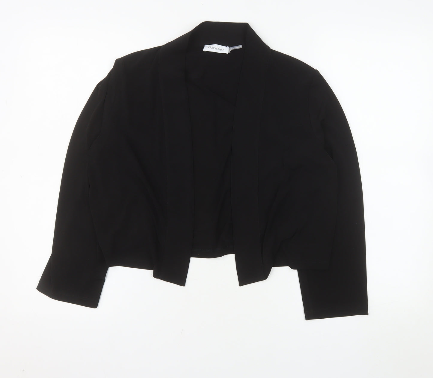 Calvin Klein Women's Black XL Cropped Blazer Jacket