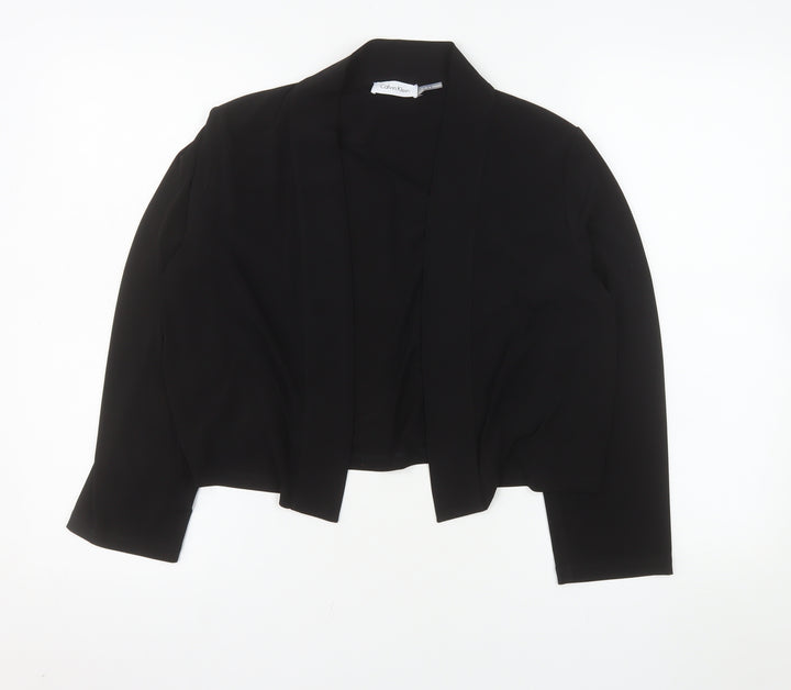 Calvin Klein Women's Black XL Cropped Blazer Jacket