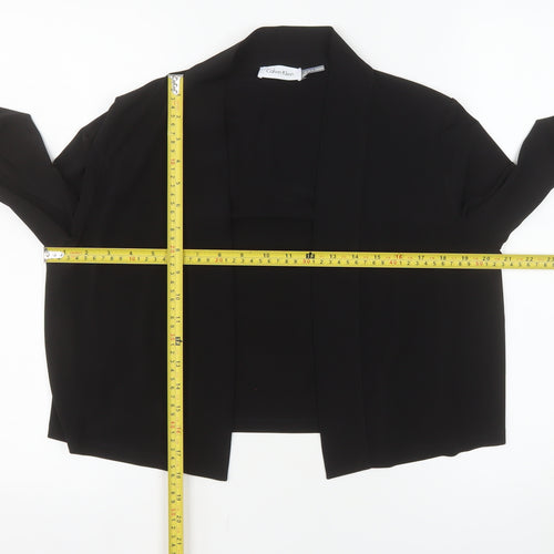 Calvin Klein Women's Black XL Cropped Blazer Jacket