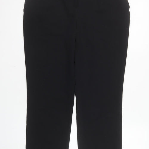 Dunnes Women's Black Straight Leg Tailored Trousers Size 12