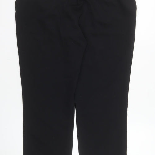 Dunnes Women's Black Straight Leg Tailored Trousers Size 12