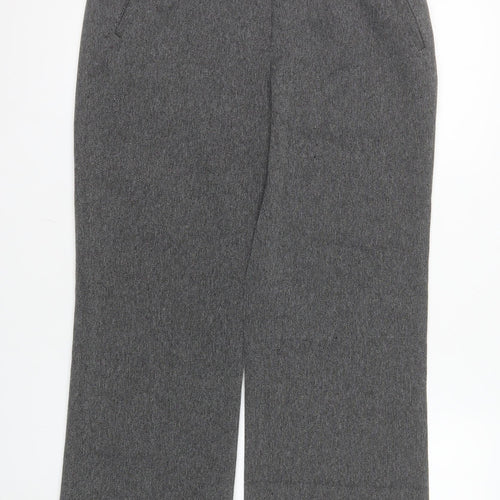 Dunnes Women's Grey Herringbone Straight Leg Dress Pants Size 12