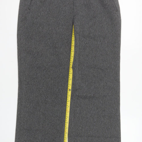 Dunnes Women's Grey Herringbone Straight Leg Dress Pants Size 12