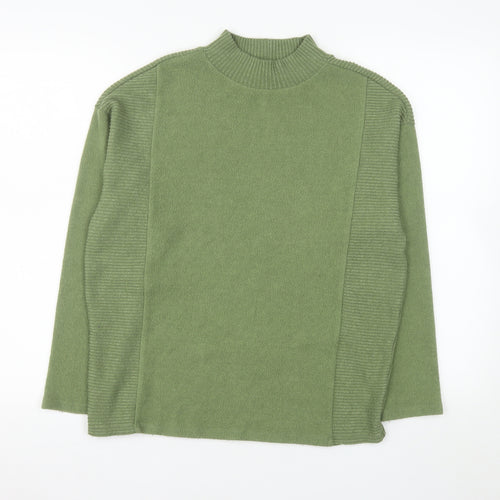 Dunnes Women’s Green Mock Neck Long Sleeve Pullover Jumper Size S