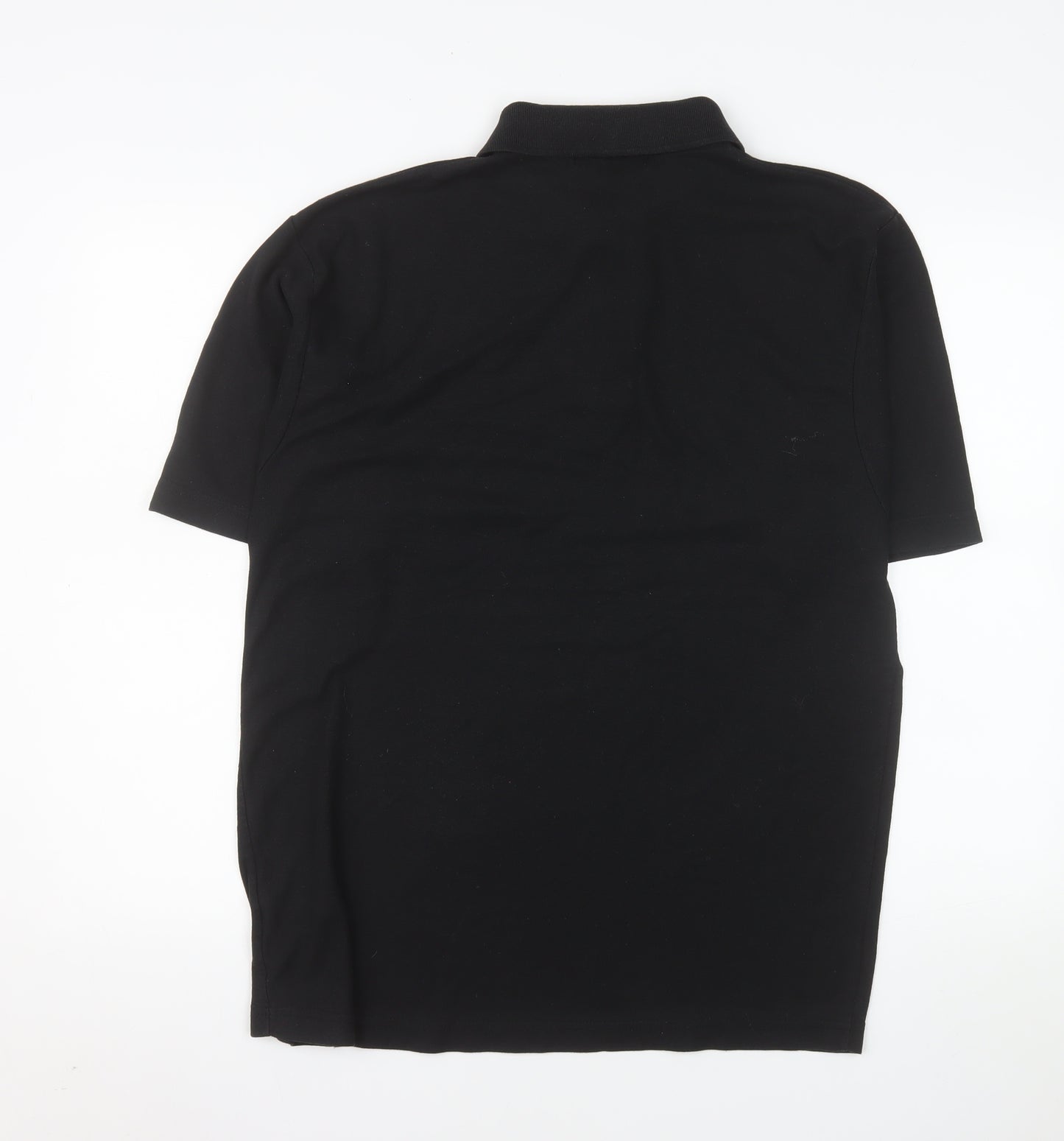 Lyle & Scott Mens Black Polo Shirt L Short Sleeve Classic Fit