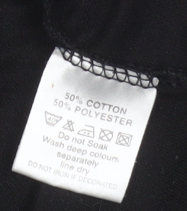 Lyle & Scott Mens Black Polo Shirt L Short Sleeve Classic Fit