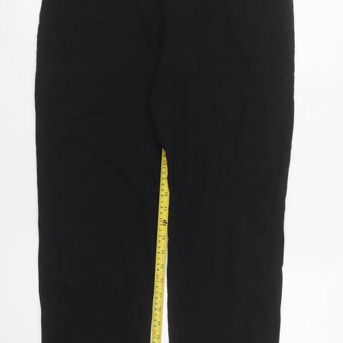 Dunnes Stores Women's Black Cotton Stretch Ankle Leggings Size 12