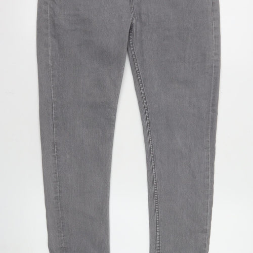 New Look Men Grey Super Skinny Denim Jeans Size 34 Regular