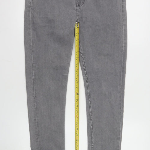 New Look Men Grey Super Skinny Denim Jeans Size 34 Regular