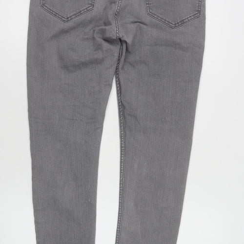New Look Men Grey Super Skinny Denim Jeans Size 34 Regular