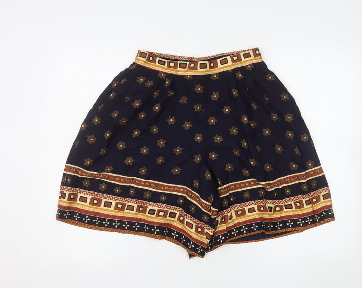 Jordan Womens Blue Bohemian Rayon Culotte Shorts Size M
