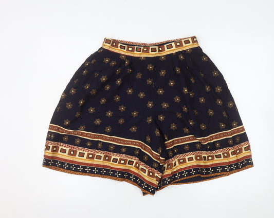 Jordan Womens Blue Bohemian Rayon Culotte Shorts Size M
