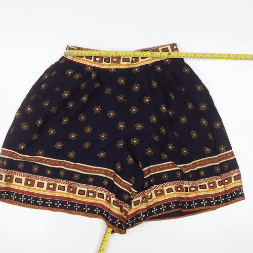 Jordan Womens Blue Bohemian Rayon Culotte Shorts Size M
