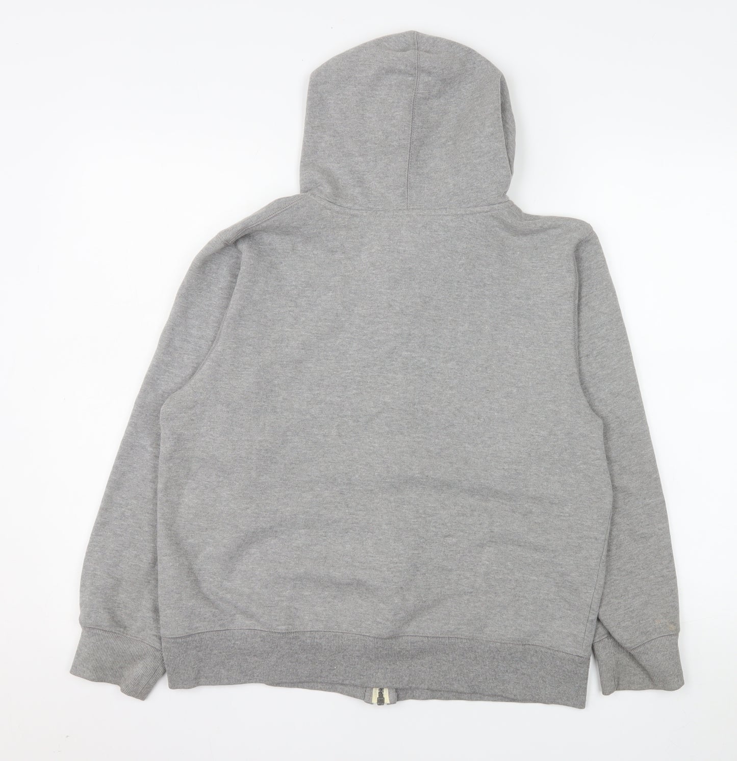 Converse Girls Grey Full Zip Hooded Jacket XL 13-15 Years Cotton Blend