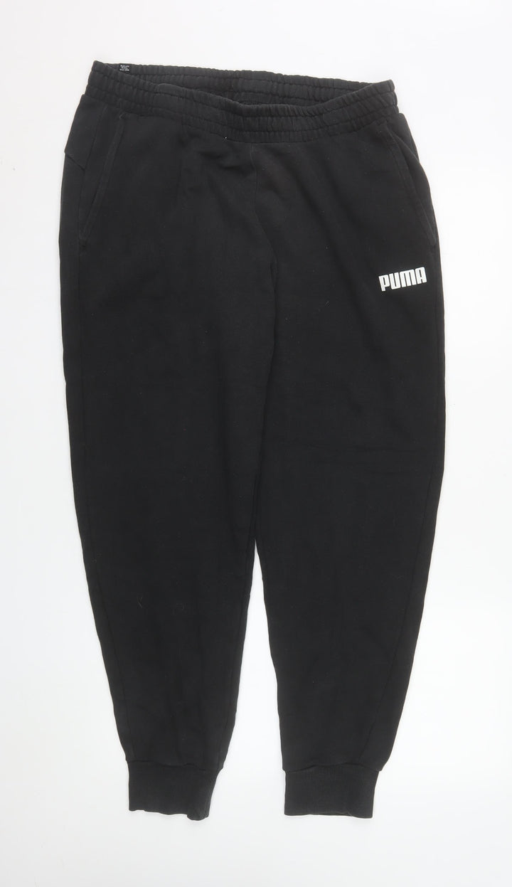Puma Men's Black XL Jogger Sweatpants Fleece Activewear Trousers