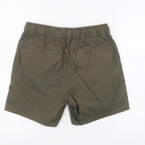 ASOS DESIGN Men's Green XS Chino Shorts with Elastic Waist
