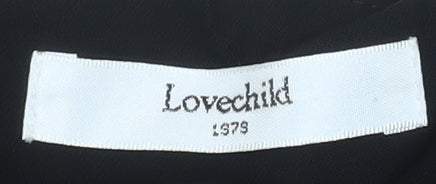 Lovechild 1979 Women's Black Midi Pencil Skirt Size 8 Stretch Viscose