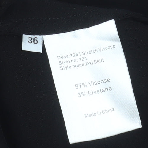 Lovechild 1979 Women's Black Midi Pencil Skirt Size 8 Stretch Viscose