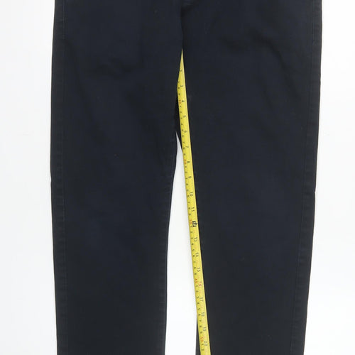 Enzo Jeans Men's Blue Slim Chino Trousers 34R Cotton Blend
