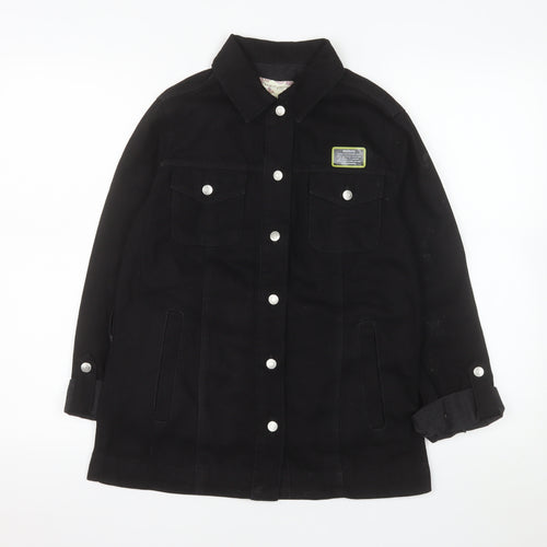 Band of Gypsies Women's Black Cotton Button Jacket Size 6