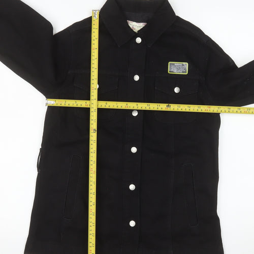 Band of Gypsies Women's Black Cotton Button Jacket Size 6