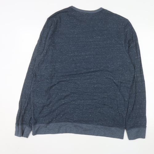 Sonoma Men's Blue Long Sleeve Crew Neck Casual Top XL