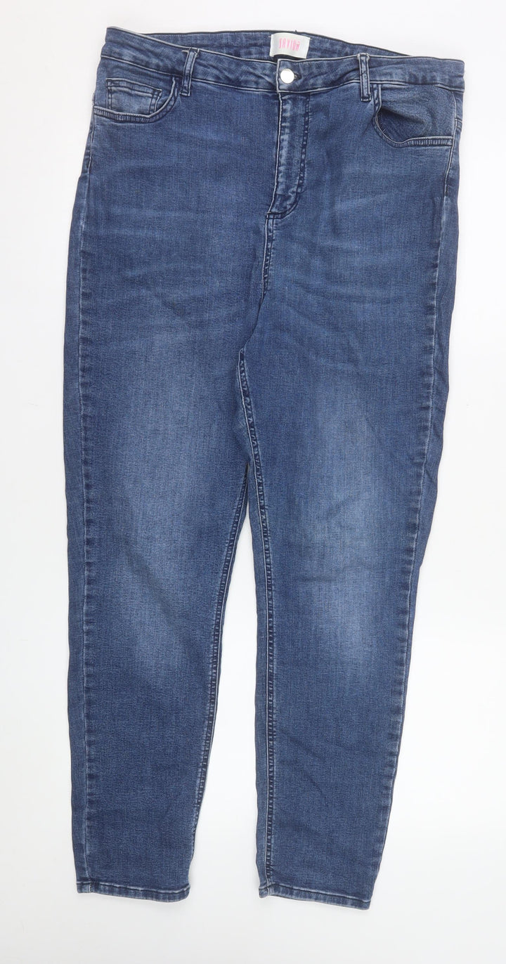 Savida Women Blue Size 18 Skinny Fit Stretch Denim Jeans