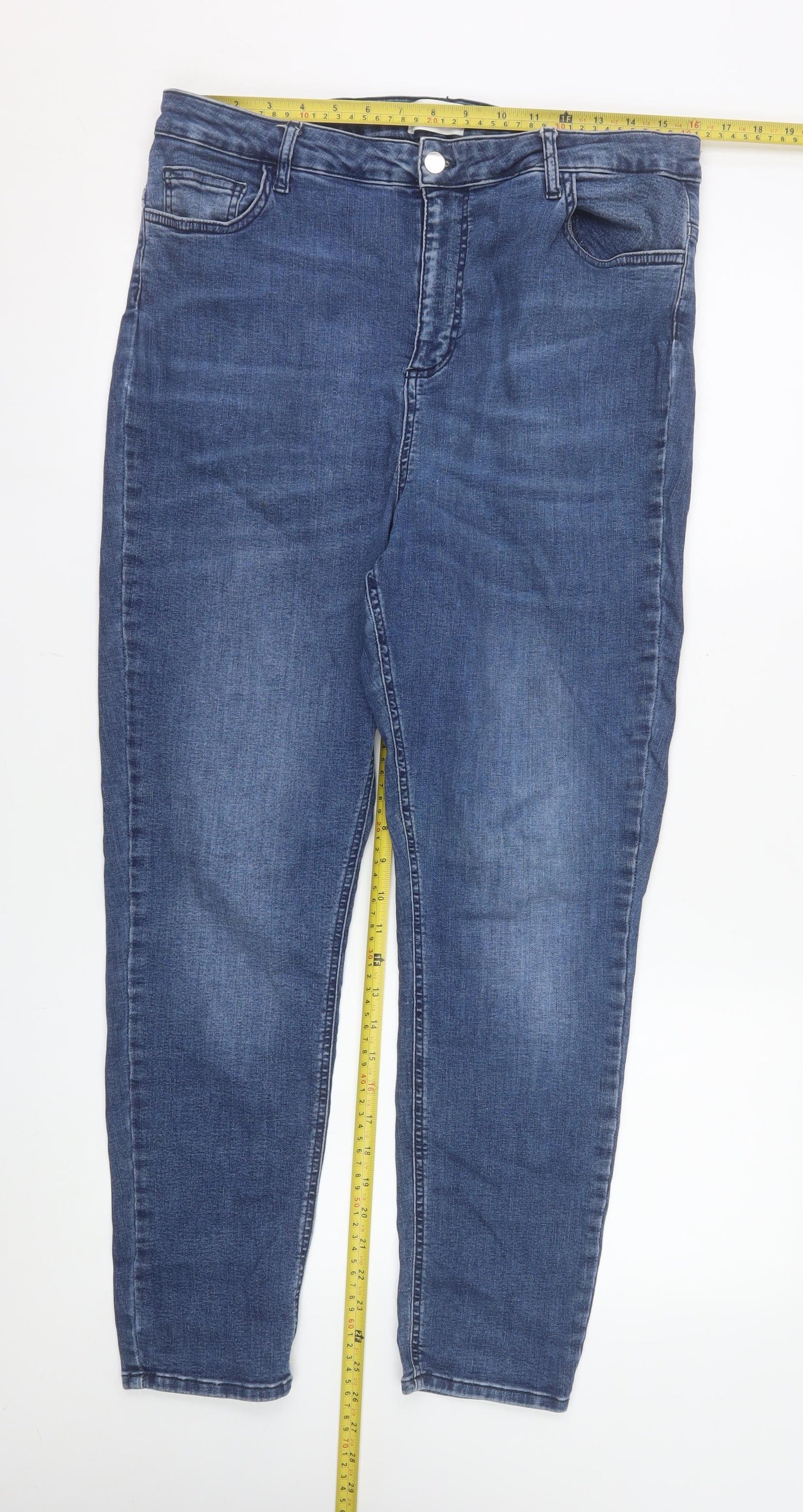Savida Women Blue Size 18 Skinny Fit Stretch Denim Jeans