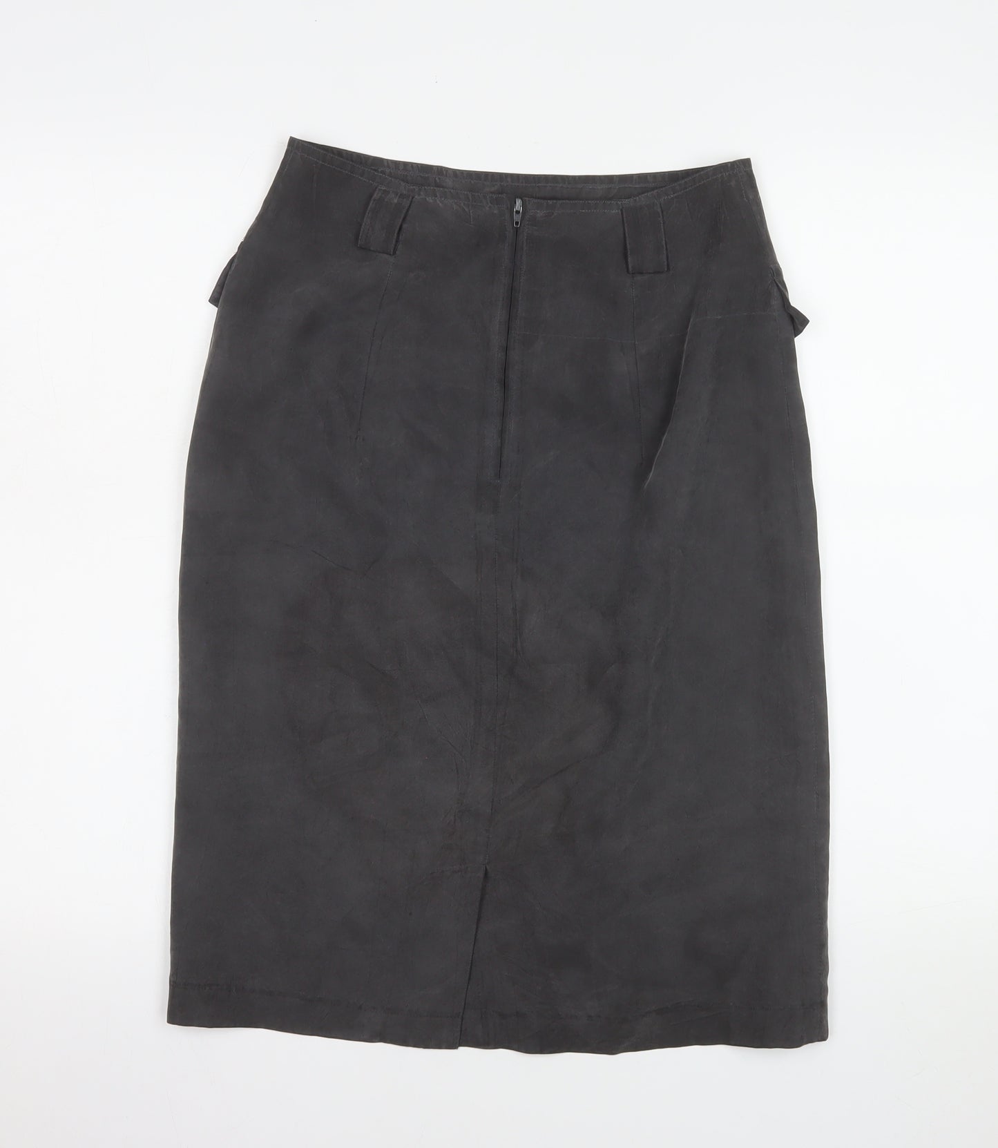 Gerry Weber Women’s Black Leather Pencil Skirt Size 10