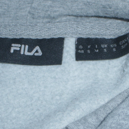 Fila Men’s Grey Pullover Hoodie Small Logo Sportswear