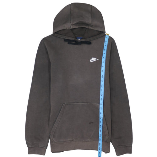Nike Men's Brown Pullover Hoodie Small Regular Fit Fleece
